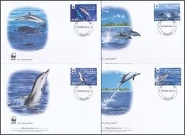 2010 WWF: Delfin Sor 4 Db FDC-n Mi 615-618 - Sonstige & Ohne Zuordnung