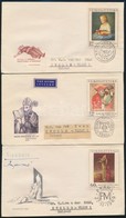 1969 Festmények Mi 1910-1914 5 Db FDC - Autres & Non Classés