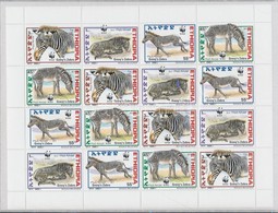 ** 2001 WWF: Grévy-zebra Kisív Mi 1704-1707 - Other & Unclassified