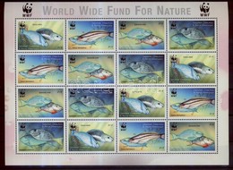 ** 2001 WWF Papagájhal Kisív Mi 3504-3507 - Altri & Non Classificati