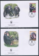 2006 WWF: Csimpánzok Sor 4 Db FDC-n Mi 4222-4225 A - Autres & Non Classés