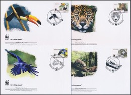 Helyi Kiadás 2007 WWF állatok Sor 4 Db FDC-n - Other & Unclassified
