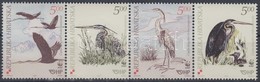 ** 2004 WWF: Madarak Négyescsík Mi 674-677 + 4 FDC - Altri & Non Classificati