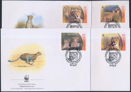 2003 WWF: Gepárd Sor Mi 2932-2935 4 FDC-n - Altri & Non Classificati