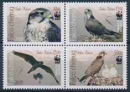 ** 2009 WWF: Sólymok Négyestömb Mi 579-582 A - Altri & Non Classificati