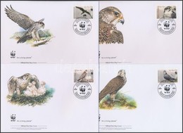 2009 WWF: Sólymok Sor 4 Db FDC-n Mi 579-582 A - Otros & Sin Clasificación