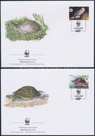 2004 WWF Teknősök Négyestömb Mi 1927-1930 4 FDC-n - Sonstige & Ohne Zuordnung