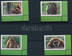 ** 2008 WWF: Majmok ívsarki Sor Mi 2062-2065 A - Altri & Non Classificati