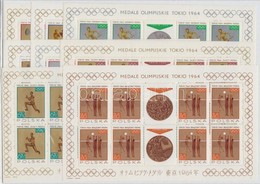 ** 1965 Olimpiai érmesek Kisív Sor Mi 1623-1630 (Mi EUR 55.-) - Other & Unclassified