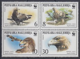 ** 2001 WWF: Parlagi Sas Négyestömb Mi 215-218 + 4 FDC - Sonstige & Ohne Zuordnung