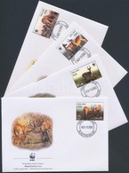 2003 WWF Mocsári Antilop Sor Mi 721-724 4 FDC - Autres & Non Classés