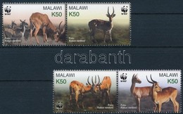 ** 2003 WWF: Puku Mocsári Antilop Sor Párokban Mi 721-724 - Other & Unclassified