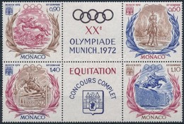 ** 1972 Nyári Olimpia Hatostömb Mi 1045-1048 - Otros & Sin Clasificación