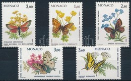 ** 1984 Lepkék Sor,
Butterflies Set
Mi 1624-1628 - Autres & Non Classés