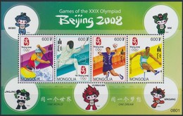 ** 2008 Nyári Olimpia Kisív Mi 3707-3710 - Sonstige & Ohne Zuordnung