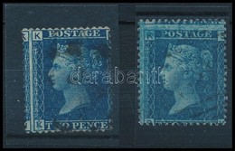 O 1858 2 Db 2P Erős Elfogazással / 2 X MI 17 With Strongly Shifted Perforation - Autres & Non Classés