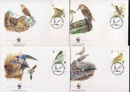 2000 WWF: Énekesmadarak 4 Db FDC Mi 860-863 - Other & Unclassified