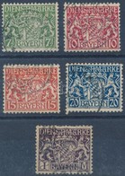 O 1915 Hivatalos Mi 25-29 (Mi 29 Felül Rövid Fogak) (Mi EUR 600,-) - Sonstige & Ohne Zuordnung