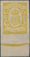 * 1861 ívszéli Mi 14 (betapadás) (Mi EUR 550,-) - Sonstige & Ohne Zuordnung