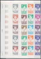 ** 1974 100 éves Az UPU Színpróba ívsarki üresmezős ötöscsíkokban,
Centenary Of UPU Colour-proof In Empty Field Corner S - Otros & Sin Clasificación