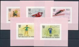 ** 1976 Téli Olimpia, Innsbruck Vágott Sor Blokk Formában Mi 506-510 - Autres & Non Classés