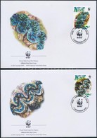 2002 WWF Óriáskagylók Sor Mi 973I-976I 4 FDC-n - Sonstige & Ohne Zuordnung