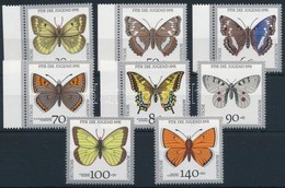 ** 1991 Lepkék Sor,
Butterflies Set
Mi 1512-1519 - Autres & Non Classés