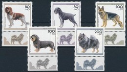 ** 1995 Kutyák Szelvényes Sor,
Dog Set With Coupon
Mi 1797-1801 - Other & Unclassified