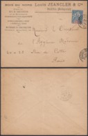 Madagascar 23/01/1901 - Yv.33  Sur Lettre Publicitaire " Majunga " Vers Paris  (6G19424) DC 1556 - Covers & Documents