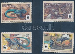 ** 2008 WWF: St. Lucia-i Fürge Gyík Sor Mi 1275-1278 - Andere & Zonder Classificatie