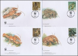 ** 2011 WWF: Kövi Rák Négyestömb Mi 904-907 + 4 FDC - Other & Unclassified