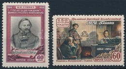 ** 1954 Mihail Ivanovics Glinka, Orosz Zeneszerző Sor,
Mikhail Glinka, Russian Composer Set
Mi 1725-1726 - Otros & Sin Clasificación