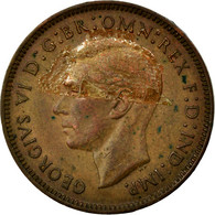 Monnaie, Grande-Bretagne, George VI, Farthing, 1942, TB+, Bronze, KM:843 - B. 1 Farthing