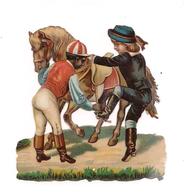 DECOUPI GAUFFRE LECON D'EQUITATION - CHEVAL - ENFANTS - ENVIRON 9 CM / 9CM - Enfants