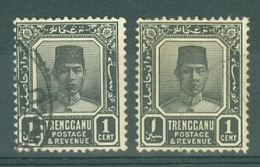 Malaya - Trengganu: 1921/24   Sultan Suleiman    SG26 / 26a   1c  [Chalk And Ordinary Paper]  Used - Trengganu