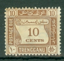 Malaya - Trengganu: 1937   Postage Due   SG D4   10c     MH - Trengganu