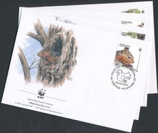 2001 WWF Mókusok Sor 4 Db FDC-n Mi 435-438 - Other & Unclassified