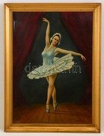 Fried Jelzéssel: Balerina. Olaj, Vászon, Keretben, 55×40 Cm - Otros & Sin Clasificación