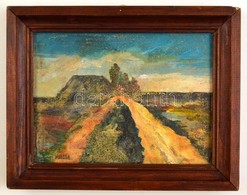 Koszta Jelzéssel: Táj. Olaj, Karton, Keretben, 13×18 Cm - Autres & Non Classés