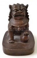 Oroszlánt ábrázoló, Nagyméretű, Régi Kínai Bronz Pecsétnyomó / Large Bronze Lion Chinese Seal Maker. 9,5 Cm - Other & Unclassified