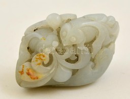 Halacskák, Kínai Jade Faragvány, Kis Kopásokkal, 6,5×4,5×4 Cm - Other & Unclassified