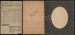 Cca 1884-1960 7 Db Fotózással Kapcsolatos Okmány és Egyéb Papír - Ohne Zuordnung