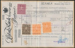 1928 Bp., Pejtsik Károly Fényképészeti Cikkek üzletének Fejléces Számlája Okmánybélyegekkel - Ohne Zuordnung