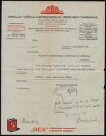 1928 Bp. V., 'Steaua' Kőolajkereskedelmi Részvénytársaság Fejléces Számlája, 'Rex' Autóbenzin Reklámmal - Ohne Zuordnung