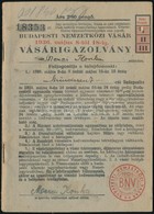 1936 A Budapesti Nemzetközi Vásár Látogatóinak Kedvezményes Jegyfüzete, Vásárigazolvány - Unclassified