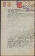 1941 Kolozsvár, Magyar Nyelvű Okirat Román Fordítása, Okmánybélyegekkel - Unclassified