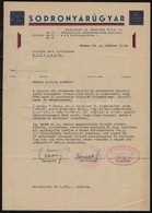 1944-1958 3 Db Fejléces Levélpapír (Sodronyárúgyár, Ifjúmunkás, Gyopár Fehérnemű Varroda) - Unclassified