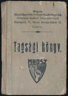 1947 Magyar Házfelügyelők és Segédházfelügyelők Országos Szabad Szakszervezete Tagsági Könyv, Tagdíjbélyegekkel - Ohne Zuordnung