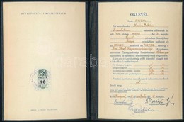 1950-1966 Bp., Cukorfőző Bizonyítvány és általános Ipari Iskolai Oklevél, 2 Db - Ohne Zuordnung