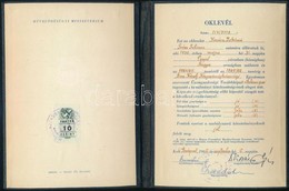 1950-1966 Bp., Cukorfőző Bizonyítvány és általános Ipari Iskolai Oklevél, 2 Db - Sin Clasificación